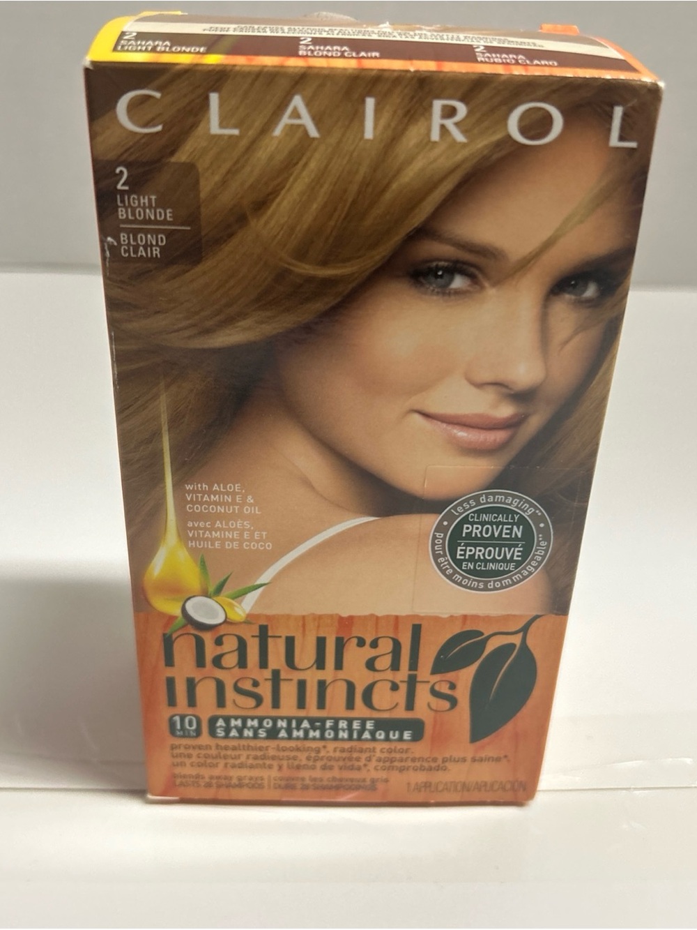 Clairol Natural Instincts Hair Dye - Light Blonde-- 2 Ammonia-Free